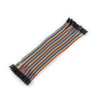 Juego de 10 Cables Jumpers Hembra-Hembra 20 cm Varios Colores