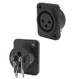 Jack Cannon (XLR3) para Chasis Negro