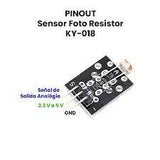 Módulo Sensor de Luz LDR por Fotoresistencia KY-018