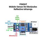 Módulo Sensor Infrarojo Detector de Obstáculos